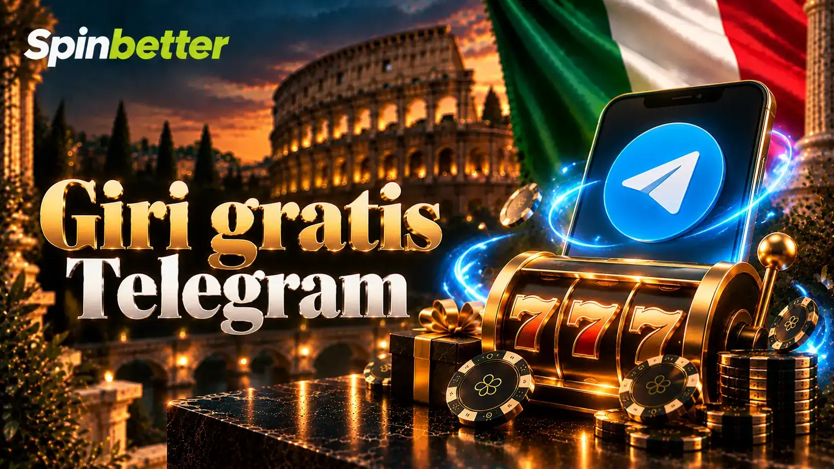 Cento giri gratis assegnati per l'iscrizione al canale Telegram ufficiale